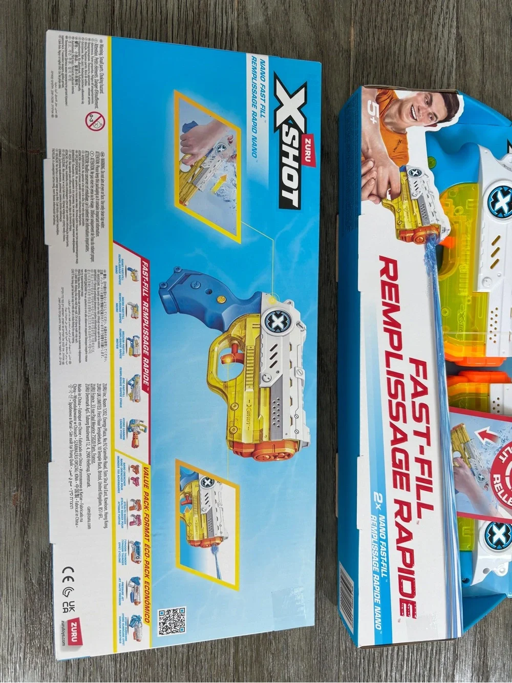 Fast-Fill Kids Toy Blaster - White & Yellow
